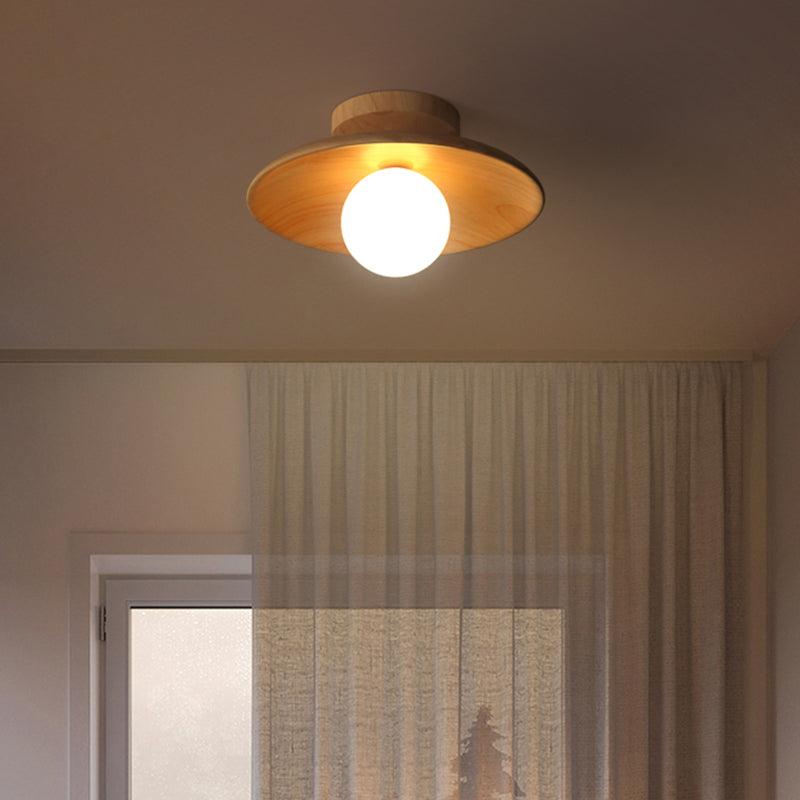 BowLift | ElegantWood Light - Modern wooden ceiling lamp for hallway