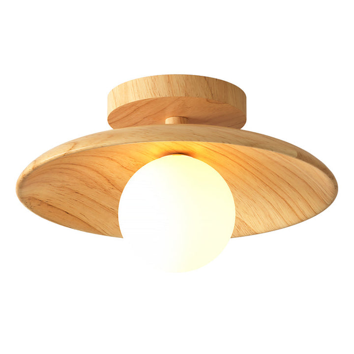 BowLift | ElegantWood Light - Modern wooden ceiling lamp for hallway