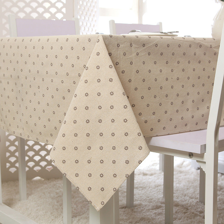 Elegant Floral Print Table Cover