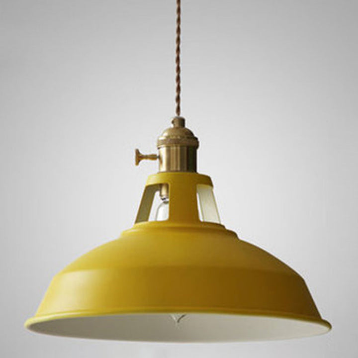 BowLift | Industrial Retro Pendant Lamp Metal 1-Light | Vintage Pendant Lamp For Restaurant & Dining Room | E27 LED compatible