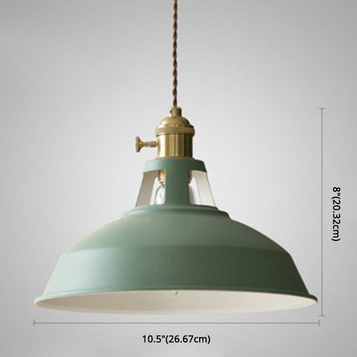 BowLift | Industrial Retro Pendant Lamp Metal 1-Light | Vintage Pendant Lamp For Restaurant & Dining Room | E27 LED compatible