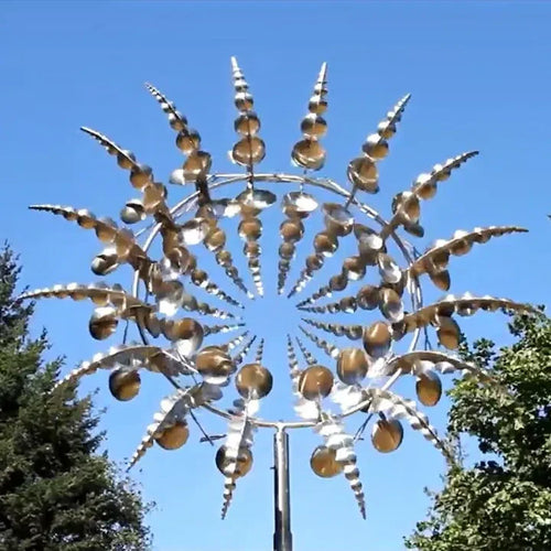 BowLift | Magical and unique kinetic wind turbine made of metal