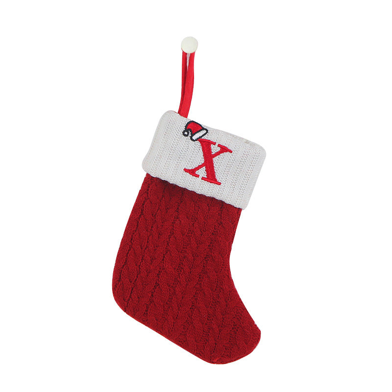 BowLift | Christmas Letter Knit Stocking