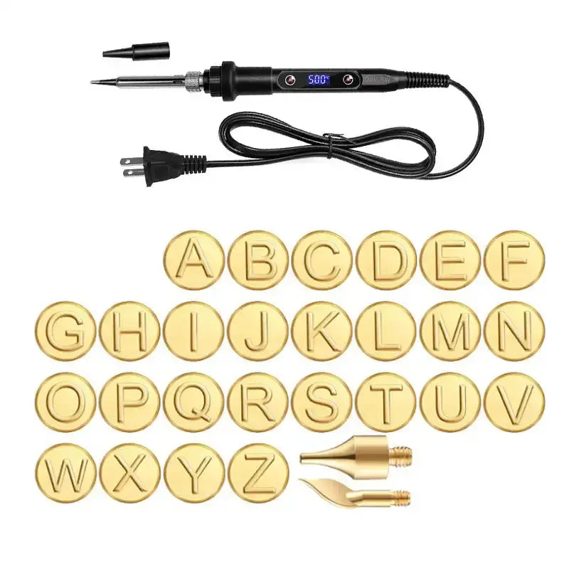 BowLift | 26/58-piece Letter Copper Embossing Set for DIY Wood and Leather Engraving