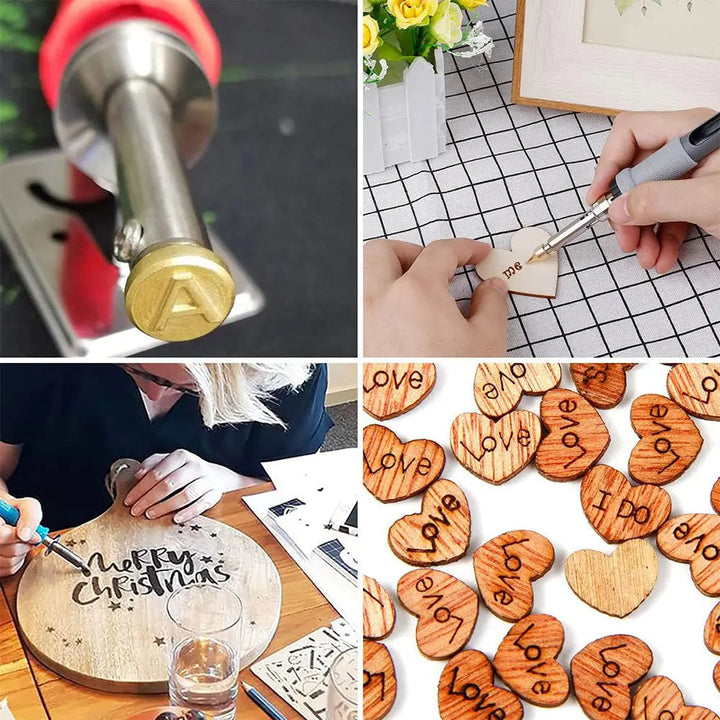 BowLift | 26/58-piece Letter Copper Embossing Set for DIY Wood and Leather Engraving
