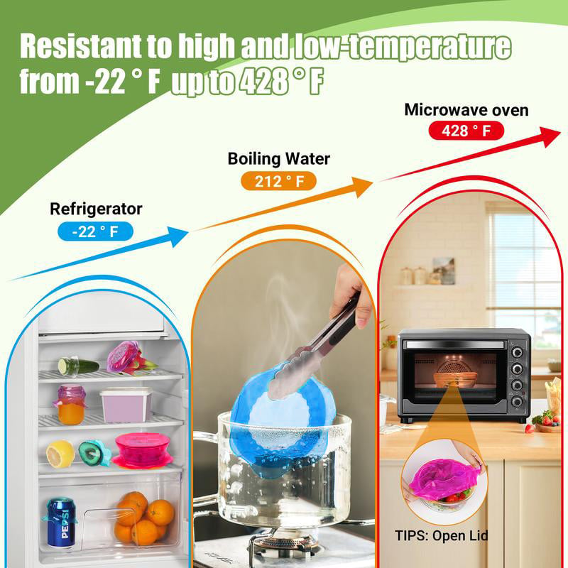 BowLift | Kitchen Silicone Stretchy Crisper Lid