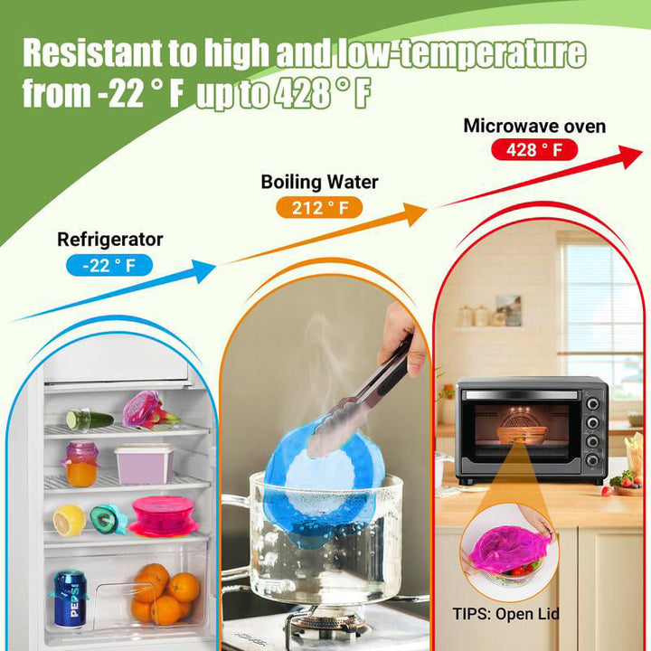 BowLift | Kitchen Silicone Stretchy Crisper Lid