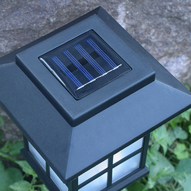 Traditional European Waterproof Solar ABS PC Plastic Rectangular LED Landscape Lighting For Garden | Bowlift