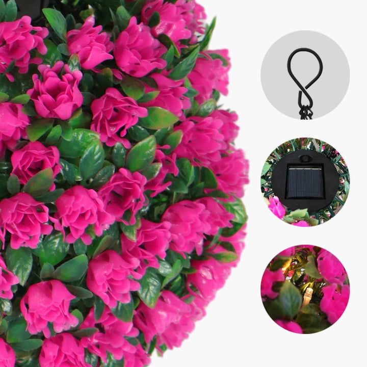 Contemporary Creative Waterproof Solar Flower Globe Plastic LED Outdoor Light For Garden | Bowlift