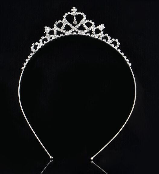 Women Elegant Crystal Tiara Bowlift