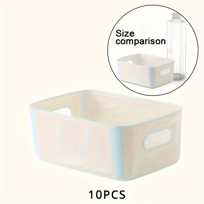 OrganiseerGemak - Set of 10 Wall Storage Boxes for Cosmetics and Snacks Bowlift