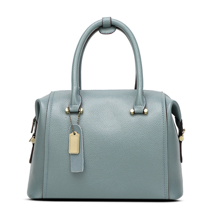 Structured Faux Leather Handbag