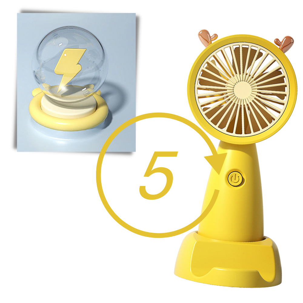 Mini USB Fan With Phone Holder | Bowlift