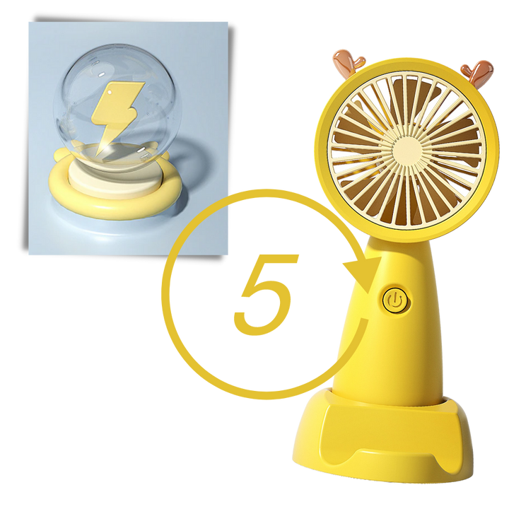 Mini USB Fan With Phone Holder | Bowlift