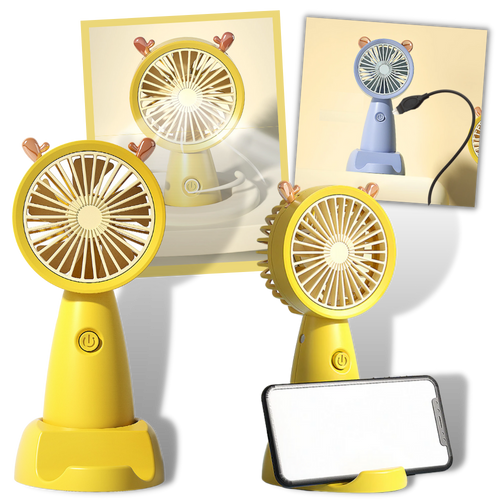 Mini USB Fan With Phone Holder | Bowlift