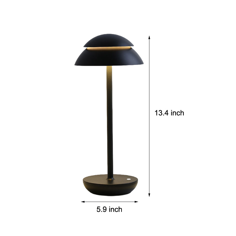 BowLift | Aurelia Noire - Rechargeable Wireless Table Lamp with Built-in LED Lighting and Battery