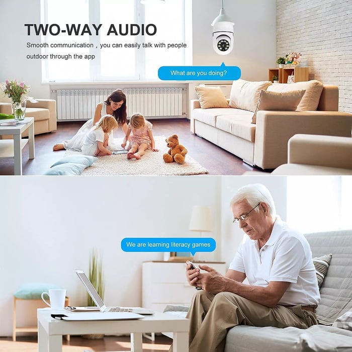 BowLift | Wireless Wifi Lightbulb Camera Security Camera