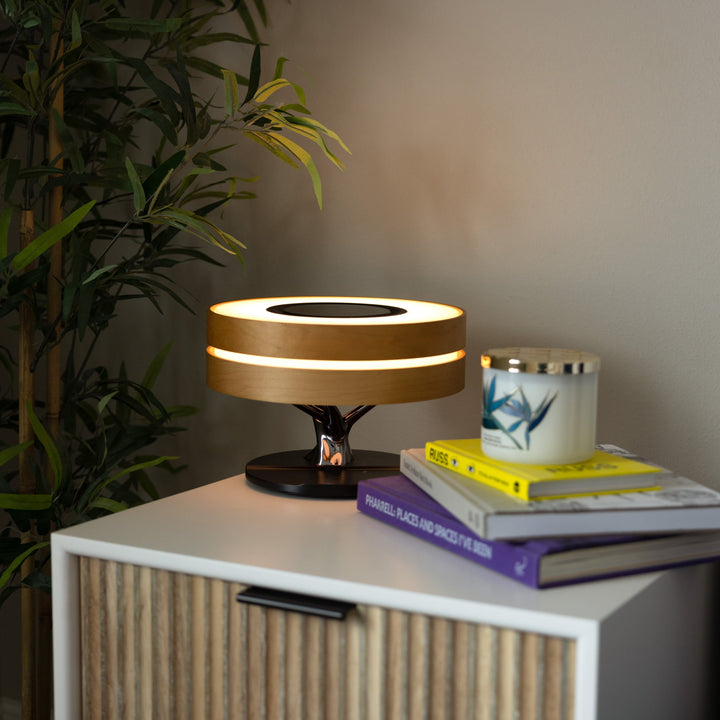 LumeCharge - Minimalistic LED Table Lamp with Wireless Charging | Bowlift