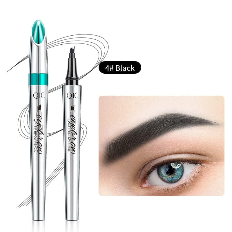 BowLift | 3D Waterproof Microblading Eyebrow Pen 4 Fork Tip Tattoo Pencil