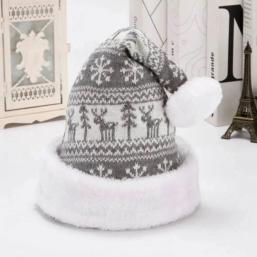 BowLift | Snowflake Deer Knitted Wool Flannel Christmas Hat