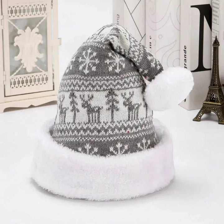 BowLift | Snowflake Deer Knitted Wool Flannel Christmas Hat