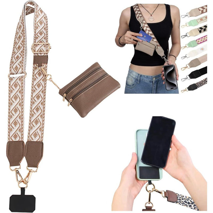 BowLift | Stylish Crossbody Phone Lanyard with Detachable Mini Wallet