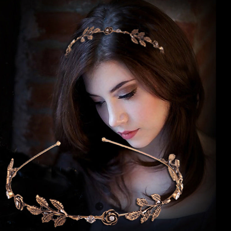 Ladies Elegant Headband with Luxurious Leaf Design Bowlift