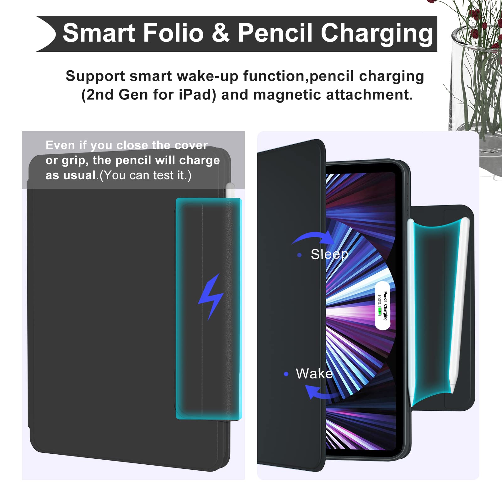 BowLift | 360° Rotatable Slide Tablet Case