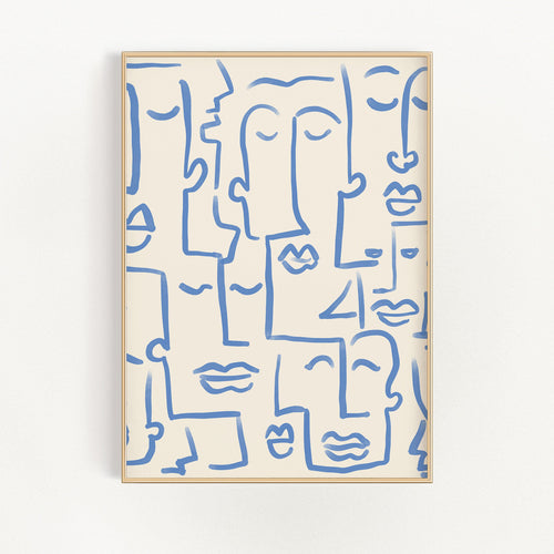 Abstract Faces Wall Art | Bowlift