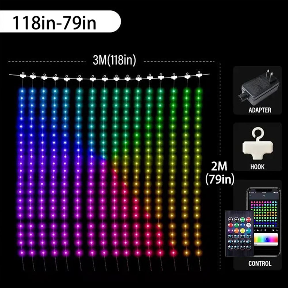 BowLift | Color Waves LED Curtain Sync Lights