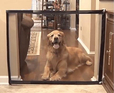 BowLift | Portable Mesh Dog Gate For House