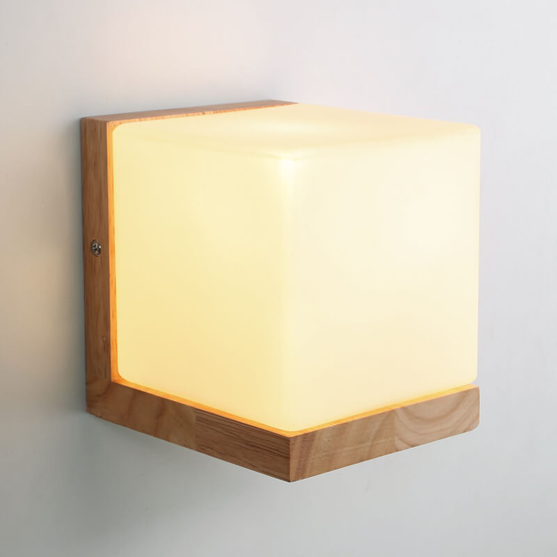 BowLift | EcoChic Cube Wall Lamp – Sustainable & Modern Design