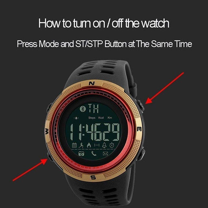 BowLift | Men Smart Chrono Calories Pedometer Multi-Functions Sports Watches