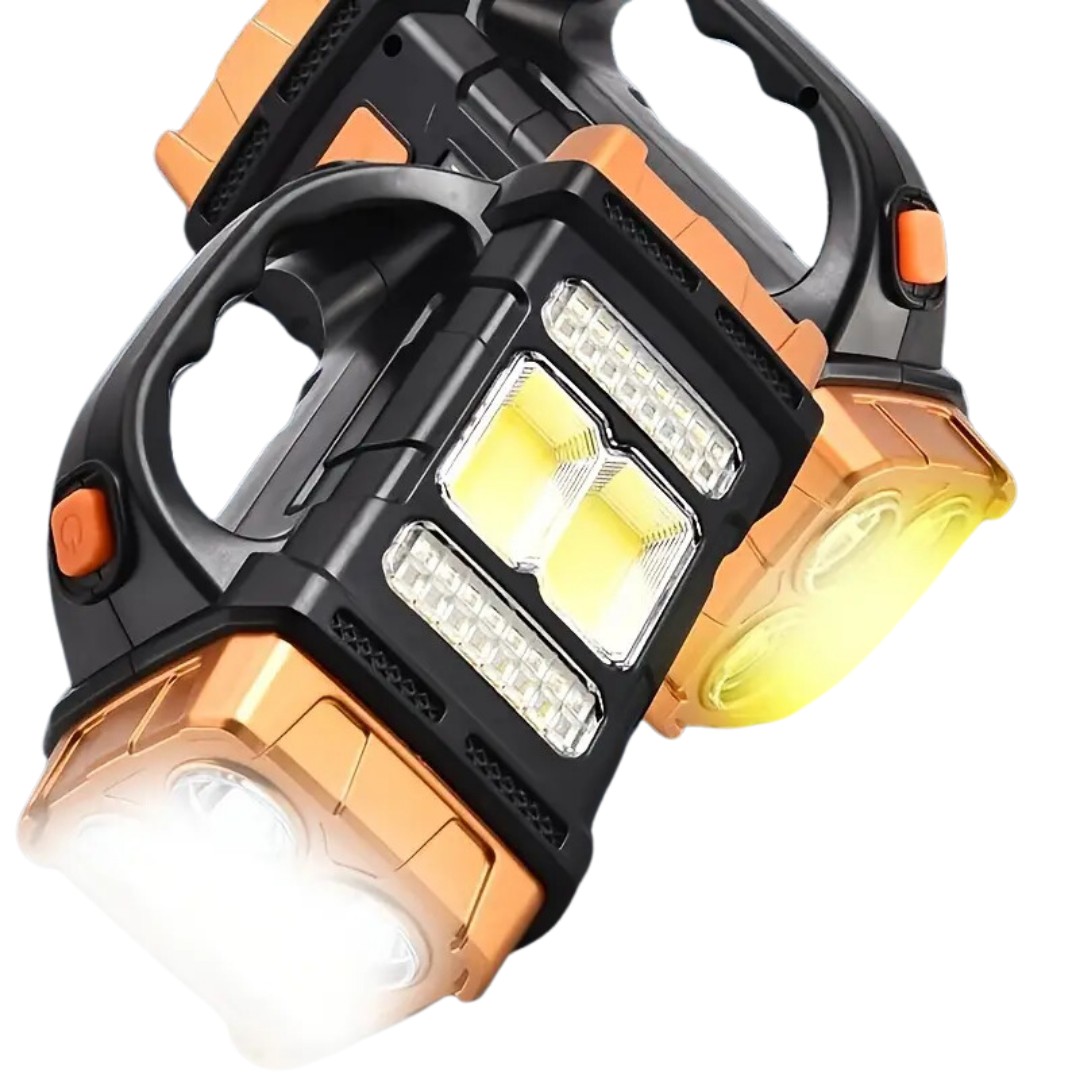 BowLift | PowerBeam 4-in-1 Emergency Flashlight – Powerbank & Solar Energy for Survival in the Outdoors