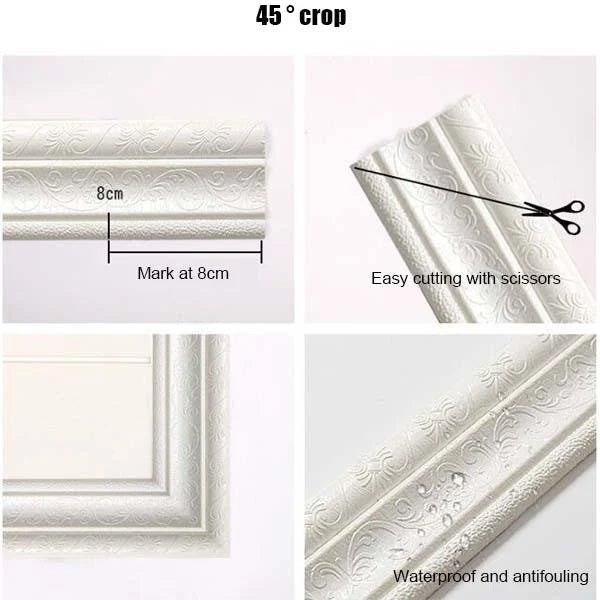 BowLift | 3D-wall trim - self-adhesive, environmentally friendly 3D-wall trim with environmental protection