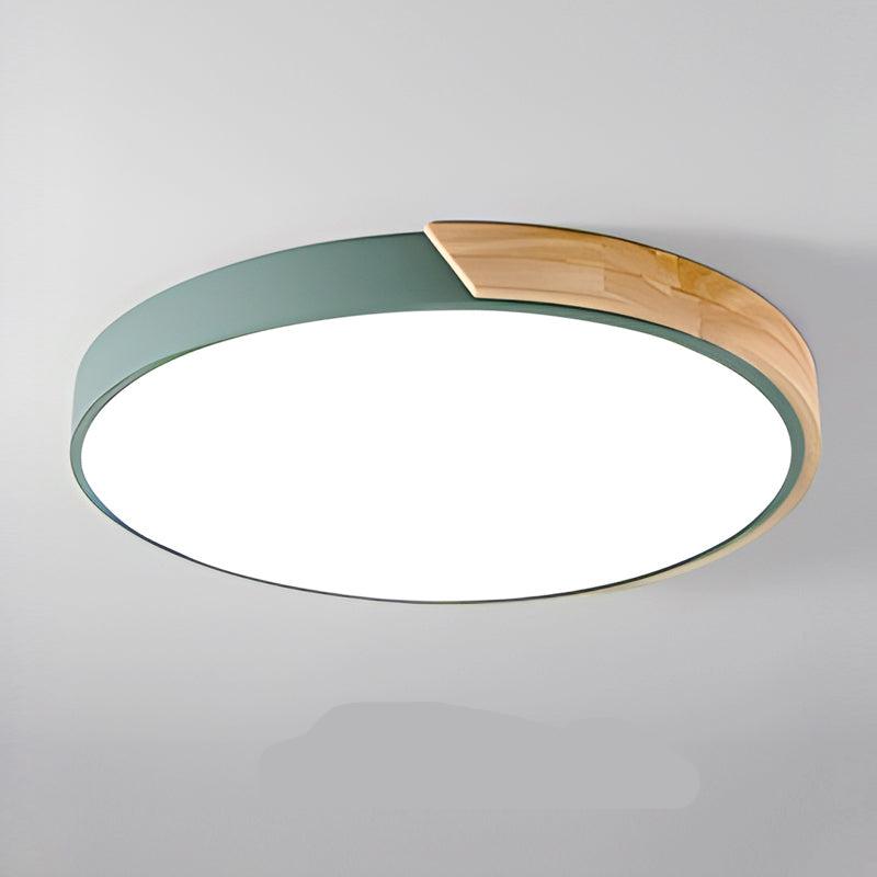 BowLift | Nordic Wooden Macaroon Ceiling Light | Ø 23-30 cm, Metal and Wood