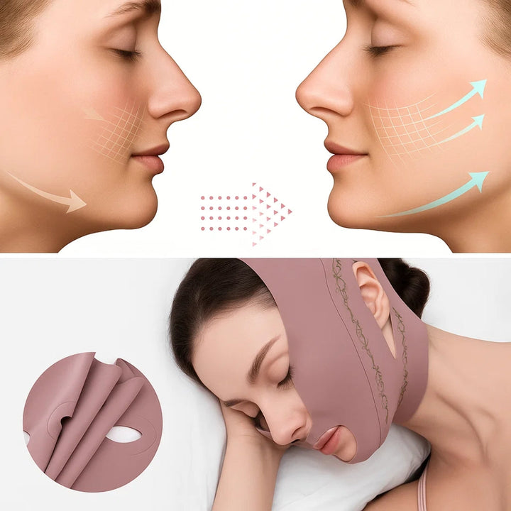 Jawline Sculpting – Breathable Stretch Fabric – Lifts Sagging Skin – Firms and Defines V-Line Face Bowlift