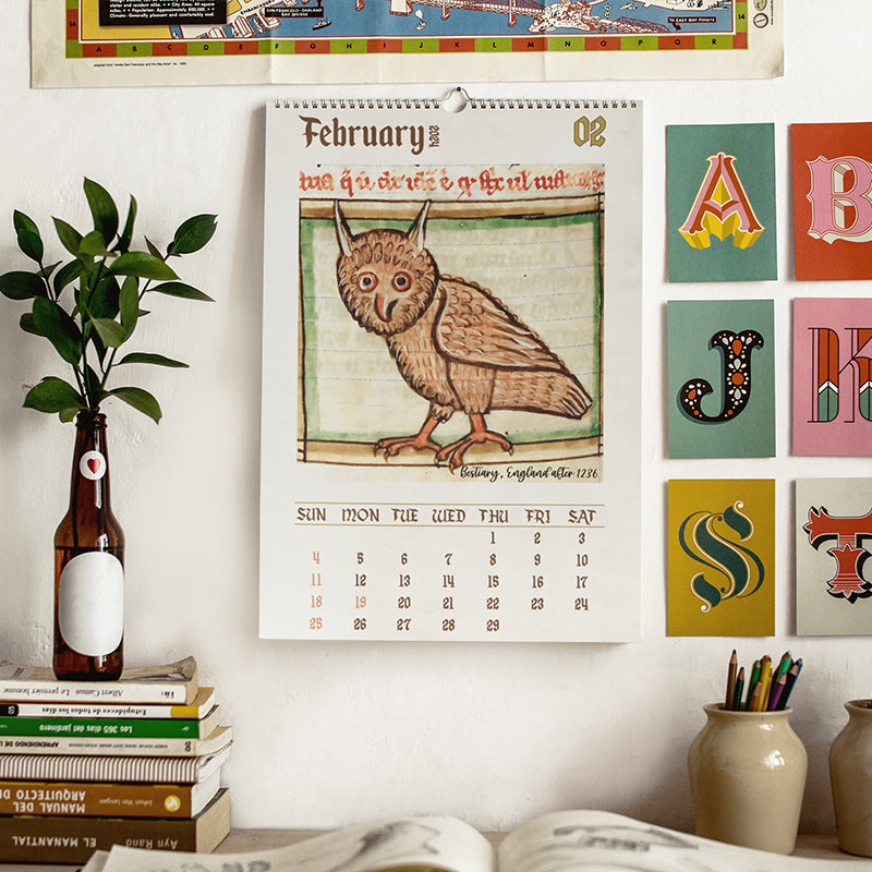 BowLift | Strange medieval owl calendar 2024
