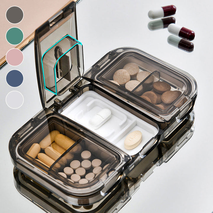 Rectangle Pill Case Organizer Container | Bowlift