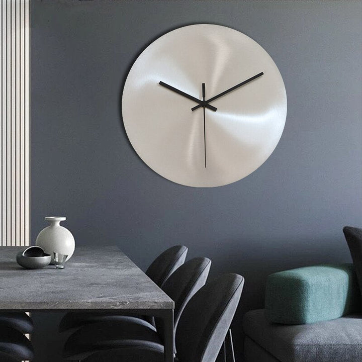 BowLift | SteelTime - Sleek Stainless Steel Wall Clock