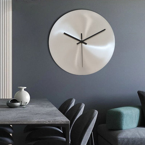 BowLift | SteelTime - Sleek Stainless Steel Wall Clock