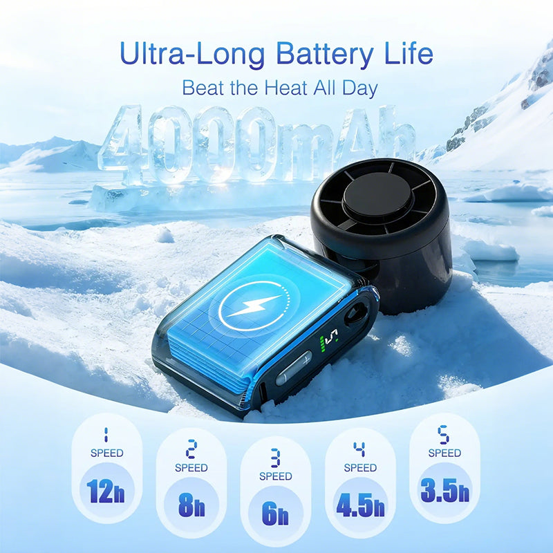 Foldable Handheld Turbo Mini Portable Fan | Bowlift