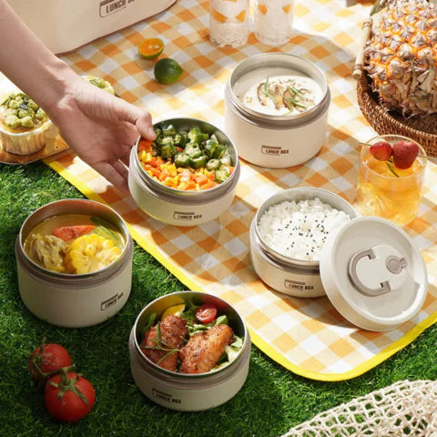 BowLift | Durable Stainless Steel Lunch Box Set | Leak-Proof, Insulated & Perfect for Professionals, Students, and Family Outings