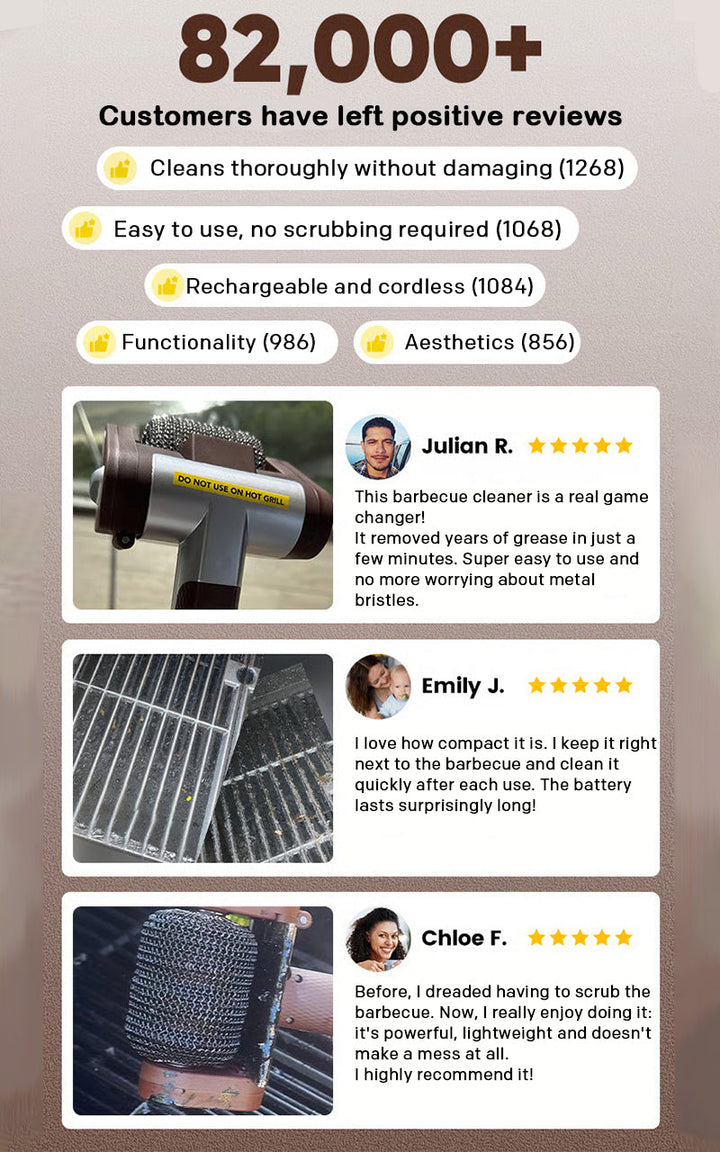 BowLift | Stainless Steel Grill Cleaning Brush