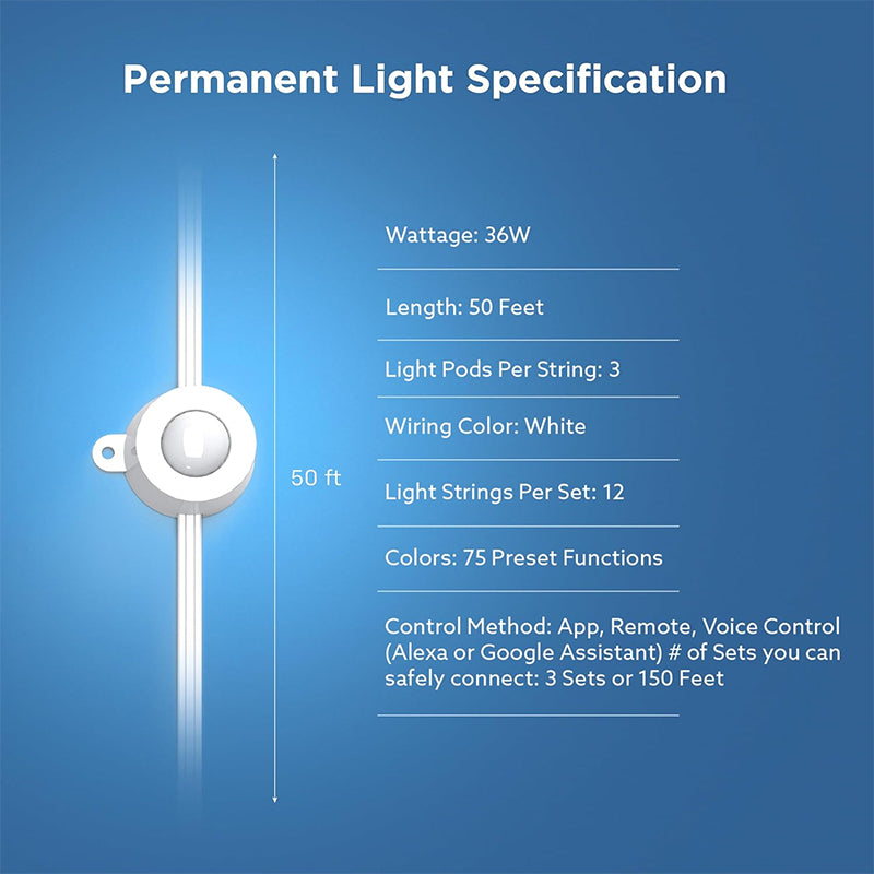 BowLift | Phantom Waterproof Intelligent Control Eave Light