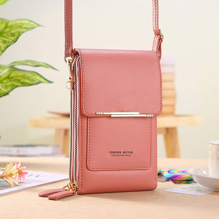 Anti-Theft Leather Bag with Touchscreen | Bowlift