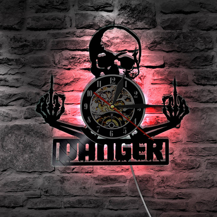 BowLift | SkullVibe - Fierce Vinyl Wall Clock