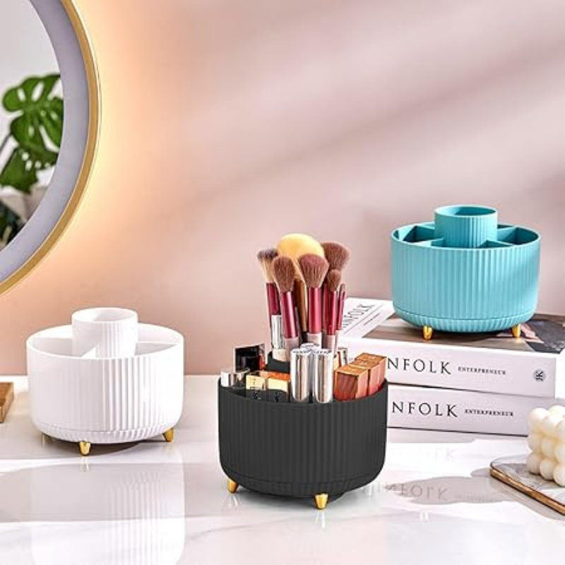 BowLift | Makeup Organiser | 360° Rotating Storage Rack for Vanity