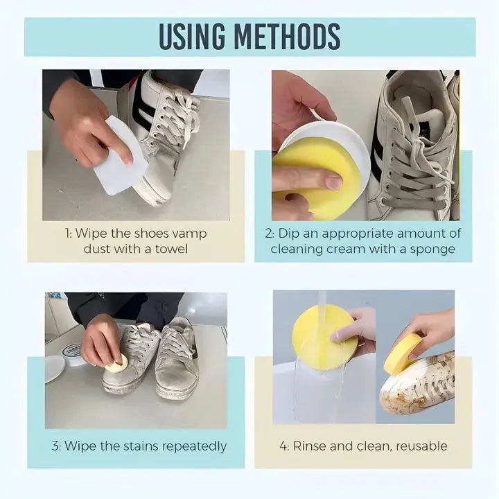 BowLift | White Shoe Cleaning Cream | Removes Stains & Brightens