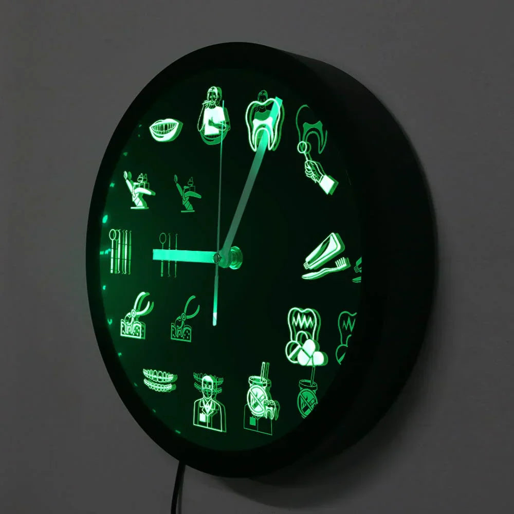 Design of dental equipment with multicolored LED light Bowlift